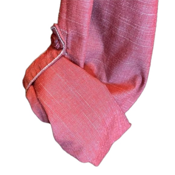 DRILL CLOTHING COMPANY Men's Vintage Rusty Red Button Down Casual Shirt Size L - Picture 8 of 11